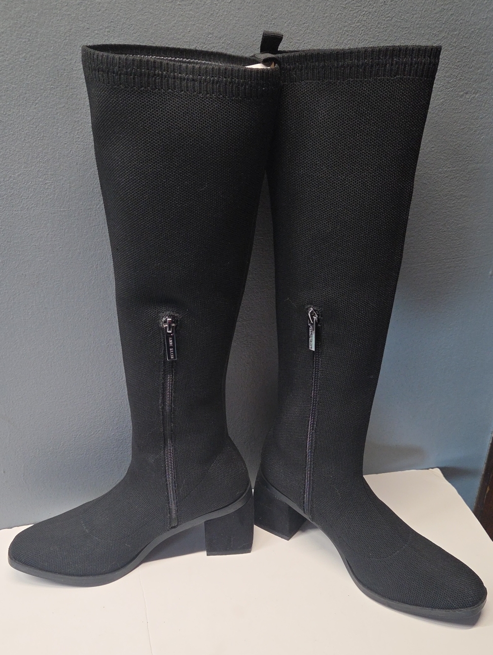 Anne Klein Black Sock Boots Size 7 - Picture 6 of 9